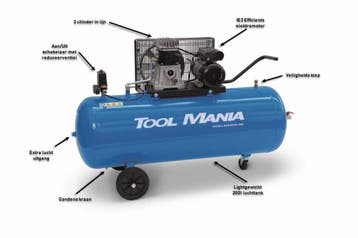 TM 200 Liter Compressor 3Hp, 230v, Verzenden, Nieuw