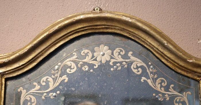 Antieke spiegel uit Florence - Miroir - Bois, Verre, Antiek en Kunst, Antiek | Overige Antiek