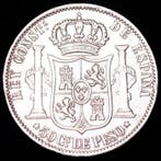 Espagne. Alphonse XII. 50 centavos 1881 Manila Calico 115.