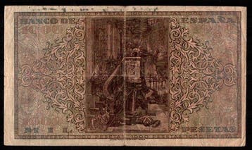 Spanje. - 1000 Pesetas 1938 - Pick 115 (Zonder minimumprijs), Postzegels en Munten