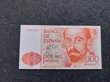 Spanje. - 2000 Pesetas 1980 - Pick 159 (Zonder minimumprijs)