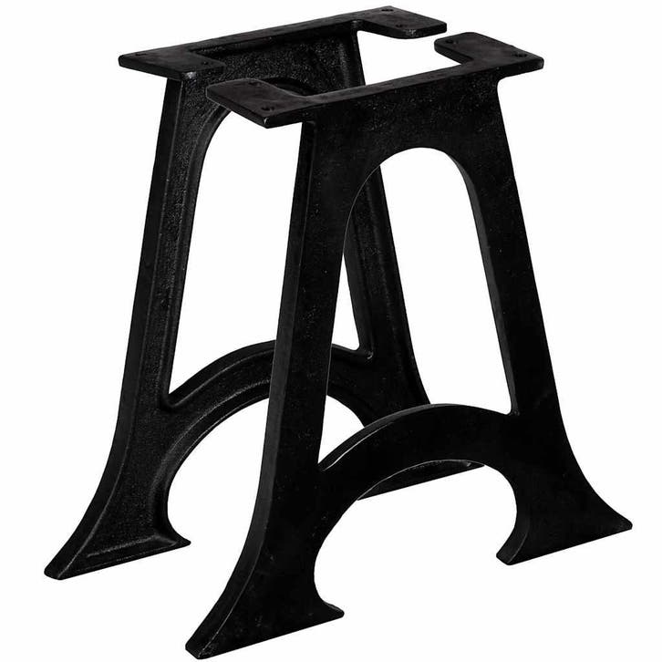 vidaXL Salontafelpoten met gewelfde onderkant 2 st A-frame, Maison & Meubles, Pièces pour table, Envoi