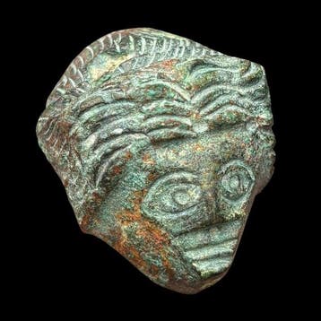 Oud-Romeins Brons Zeer zeldzame buste / appliek - Very rare