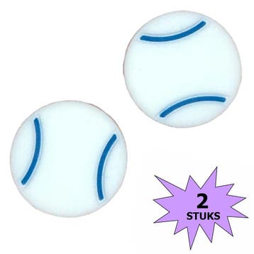 Fako Bijoux - Tennisdemper - Tennisbal - Wit - 2 Stuks, Verzenden, Nieuw