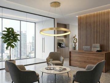 Veiling - Hanglamp Goud 62cm 50W LED CCT 3 Kleur & 3 Stappen, Huis en Inrichting, Lampen | Hanglampen, Nieuw