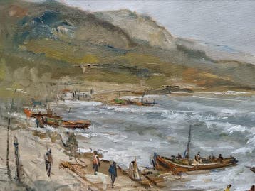 Luigi Benevento (1904-1992) - Pescatori al rientro, Antiek en Kunst, Kunst | Schilderijen | Klassiek