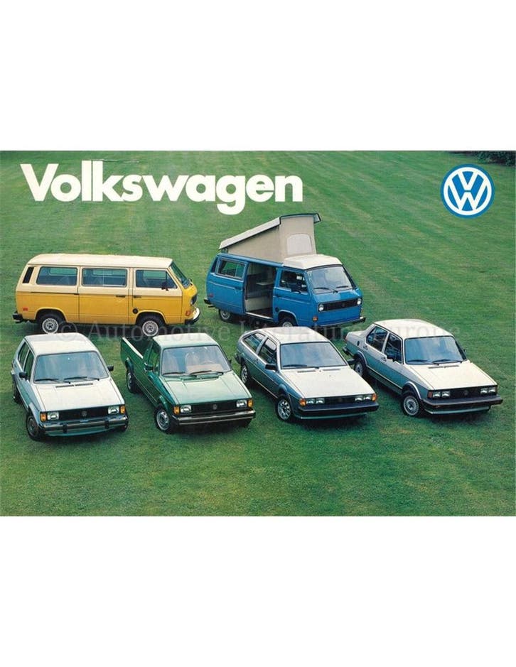 1982 VOLKSWAGEN PROGRAMMA BROCHURE ENGELS, Livres, Autos | Brochures & Magazines