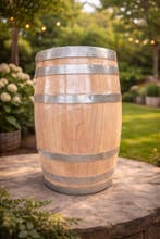 Nieuw 60L wijnvat /regenton kastanjehout