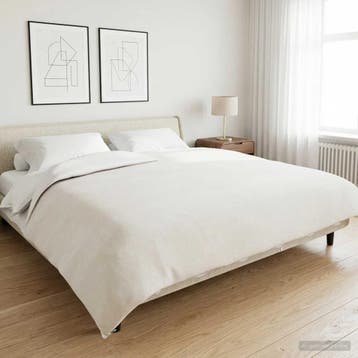 vidaXL Gewogen Dekentje Wit 200 x 220 cm 9 kg 100% Katoen, Verzenden, Nieuw