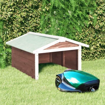 vidaXL Overkapping voor grasmaaier 72x87x50 cm vurenhout, Verzenden, Nieuw
