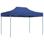 vidaXL Partytent inklapbaar 3x4 m staal blauw, Verzenden, Nieuw