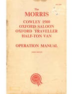 1957 MORRIS COWLEY 1500 | OXFORD SALOON | OXFORD TRAVELLER