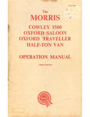 1957 MORRIS COWLEY 1500 | OXFORD SALOON | OXFORD TRAVELLER