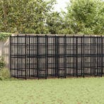 vidaXL Hondenkennel 14,75 m² staal, Verzenden, Nieuw