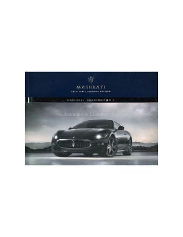 2009 MASERATI GRANTURISMO S INSTRUCTIEBOEKJE ITALIAANS