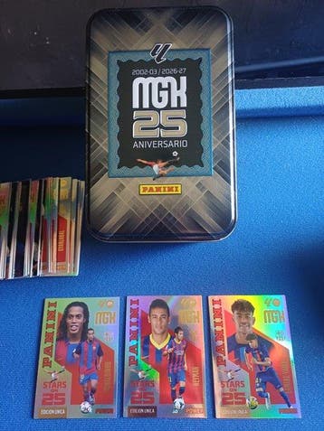 2026/27 Panini MGK 25 Aniversario Lionel Messi, Cristiano, Nieuw