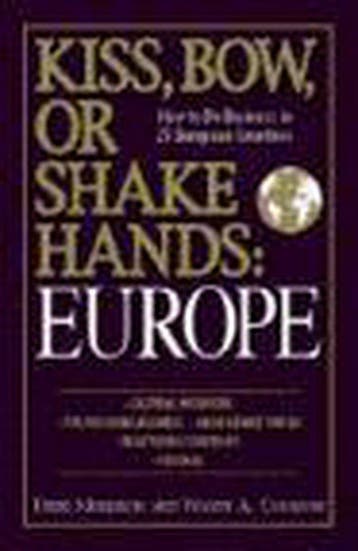 Kiss, Bow, or Shake Hands: Europe 9781598692181, Verzenden, Terri Morrison