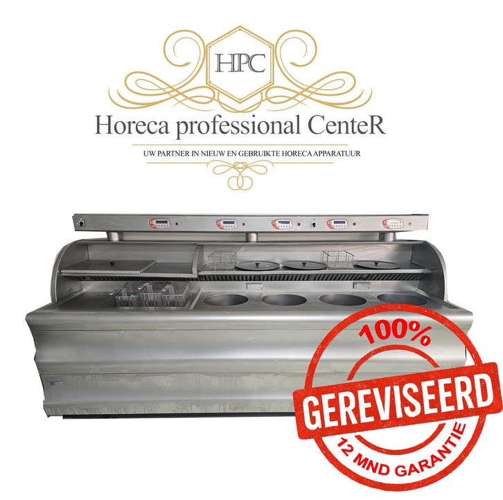 Gereviseerde Perfecta bakwand friteuse 4x R en 1x 3 mands, Zakelijke goederen, Horeca | Keukenapparatuur, Ophalen of Verzenden