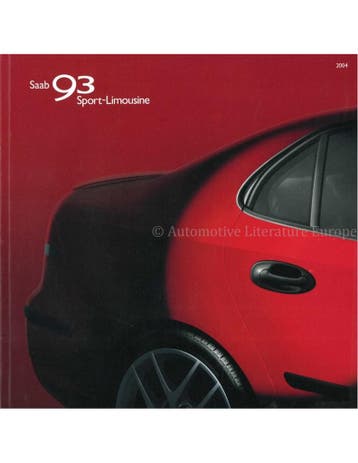 2004 SAAB 9-3 SPORT SEDAN BROCHURE DUITS, Nieuw