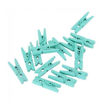 Mini Knijpers Hout Mint Groen 24st, Verzenden, Nieuw