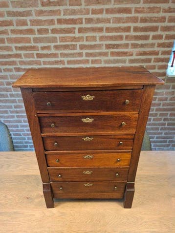 Commode - Chêne - Commode miniature, Antiek en Kunst