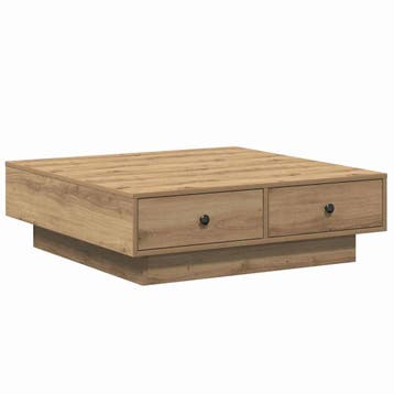 Salontafel Artisan Eiken 90x90cm - 35% Retour Deal, 50 tot 100 cm, Verzenden, Vierkant, 50 tot 100 cm