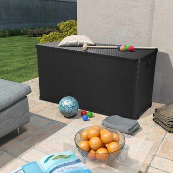 vidaXL Tuinbox 120x56x63 cm polypropeen rattan, Verzenden, Nieuw