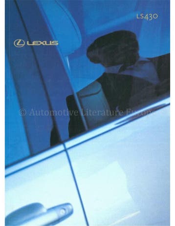 2001 LEXUS LS430 BROCHURE NEDERLANDS
