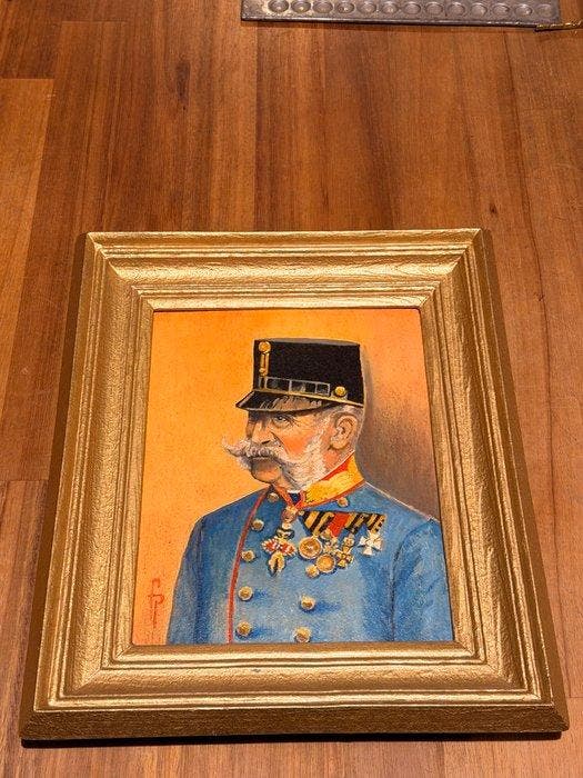 Oostenrijkse school (XX) - Porträt Kaiser Franz Joseph I., Antiek en Kunst, Kunst | Schilderijen | Klassiek