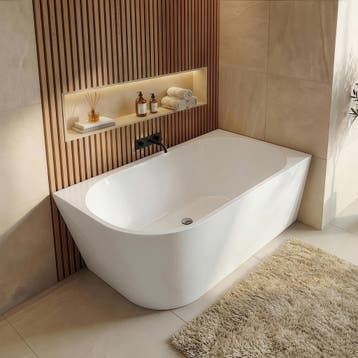 Ligbad Isia  170 x 78 x 60 cm Hoekbad wit links, Verzenden, Nieuw