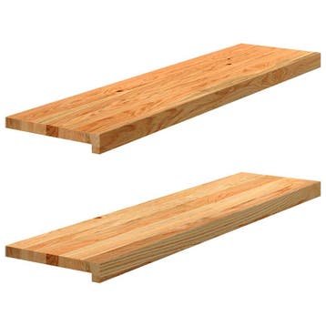 Massief Eiken Vensterbanken 100x30 | Tweede kansje | OP = OP, Doe-het-zelf en Bouw, Hout en Planken, Gebruikt, Minder dan 25 mm