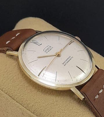 Scala - Vintage 14Kt Yellow Gold 17jewels Manual winding -, Handtassen en Accessoires, Horloges | Heren, Nieuw