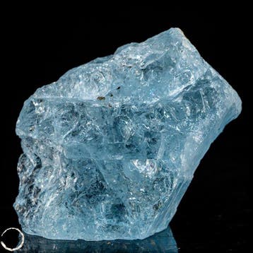 Natuurlijke aquamarijn ruwe kristal – Transparante blauwe