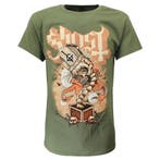 Ghost Jack In The Box Green Band T-Shirt, Nieuw