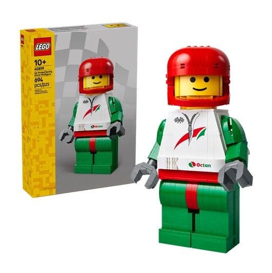 LEGO - Grote Minifiguur van een Coureur - 40819, Verzamelen, Overige Verzamelen, Verzenden