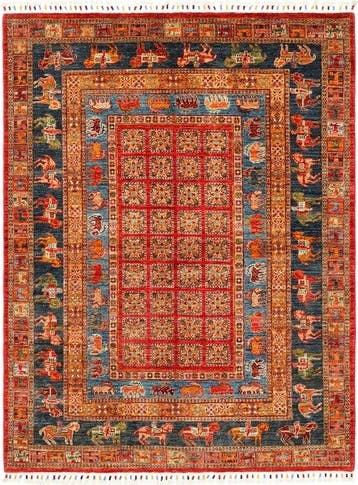Afghan, Ziegler Kazak, Prachtig handgeknoopt, uniek,, Nieuw