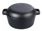 Veiling - Gietijzeren Pan met Deksel 26 cm – 4,5 L | Pan &, Huis en Inrichting, Nieuw