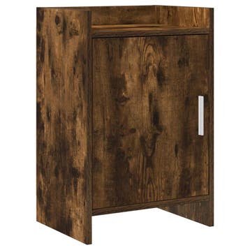 vidaXL Nachttafels Gerookt eiken 40 x 30 x 60 cm Bewerkt, Huis en Inrichting, Slaapkamer | Nachtkastjes, Verzenden, Nieuw