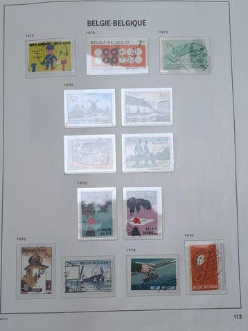 Belgique 1970/1984 - Collection de timbres , oblitérés Année, Timbres & Monnaies