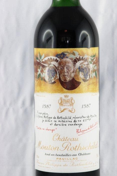 1987 Château Mouton Rothschild - Pauillac, Bordeaux 1er, Verzamelen, Wijnen
