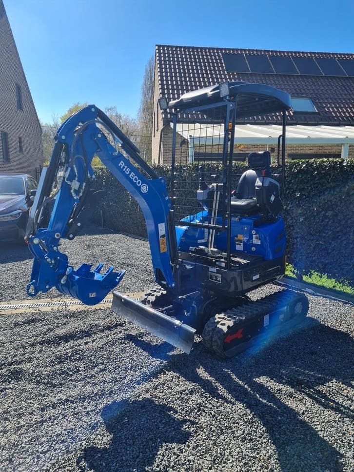 Rippa R15 - 1,5 ton minigraver - Kubota motor, incl garantie, Articles professionnels, Machines & Construction | Grues & Excavatrices