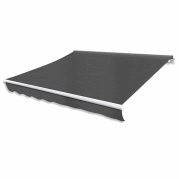 vidaXL Luifel gemotoriseerd uitschuifbaar 400 cm antraciet, Verzenden, Nieuw