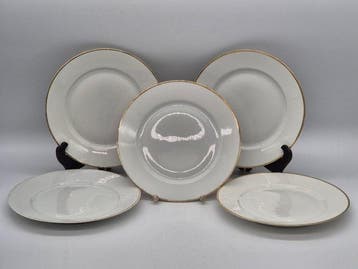 Zeh Scherzer – Teller-Set – Porzellan mit Goldrand -, Antiquités & Art