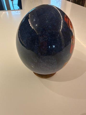 Autruche Œuf - Sconosciuto - 17 cm - 14 cm - 14 cm - (2)