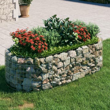 vidaXL Gabion plantenbak verhoogd 200x100x50 cm, Verzenden, Nieuw