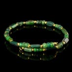 Oud-Romeins, Keizerrijk Armband met Romeinse groene glazen, Antiek en Kunst
