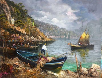 Guido Vuotto (1964) - La barca del pescatore (Sorrento)