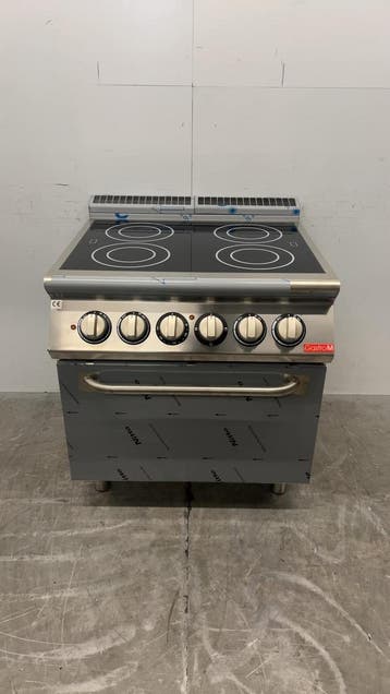RVS Gastro M GM70/80 CFVE Keramische kookplaat fornuis met, Ophalen of Verzenden, Nieuw in verpakking