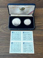 Zuid-Korea. Conjunto 2 Moedas de Prata (5000 e 10000 Won) -