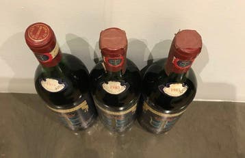 1979, 1980 & 1981 Barbi - Brunello di Montalcino - 3 Flessen, Nieuw